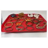 TRAY OF ASST COSTUME JEWELRY