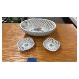 PORCELAIN BOWLS & RING DISHES