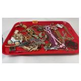 TRAY OF ASST COSTUME JEWELRY