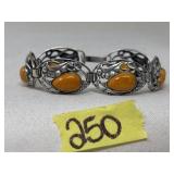 SPINEY OYSTER & SILVER BRACELET