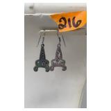 MEXICO STERLING & ABALONE EARRINGS