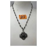 STERLING NECKLACE W/ SEMI PRECIOUS STONE