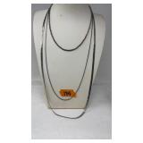 3 STERLING NECKLACES