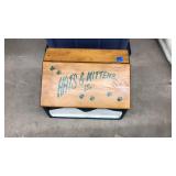 HATS & MITTENS ETC HAND PAINTED WOOD BOX