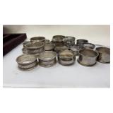 COLL OF SILVERED NAPKIN RINGS