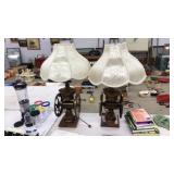 PAIR OF RETRO TABLE LAMPS