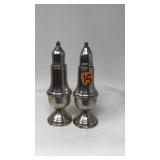 PAIR OF AMC STERLING SALT & PEPPER SHAKERS