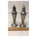 WEIGHTED STERLING SILVER SALT & PEPPER SHAKER SET