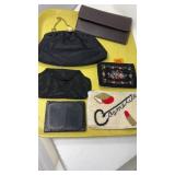 TRAY OF LADIES VINTAGE BEADED HANDBAGS & ETC
