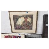 FRAMED ABSTRACT PORTRAIT