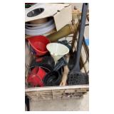 CRATE OF ASST TOOLS & WIRE