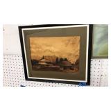 ROSE MCADAMS LANDSCAPE SCENE ON FABRIC