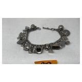SILVERED CHARM BRACELET