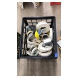 CRATE OF ASST TAPE