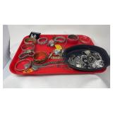 TRAY OF ASST COSTUME JEWELRY