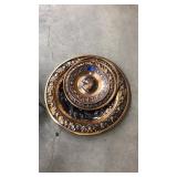 4 METAL COPPER DECORATIVE PLATES