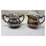 RICHFIELD PLATE CO SUGAR & CREAMER