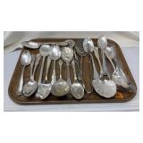 SILVER PLATE SERVING SPOONS