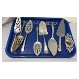 SILVER PLATE CAKE SERVERS