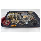 TRAY OF ASST COSTUME JEWELRY
