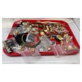 TRAY OF ASST CUSTUME JEWELRY