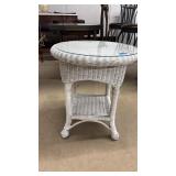 WICKER SIDE TABLE