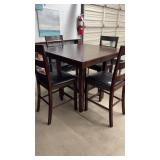 BAR HEIGHT TABLE & 4 CHAIRS