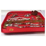 TRAY OF NATIVE AMERICAN STYLE BEADED JEWELRY