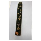 VELVET DOOR HANGER W/ ANTIQUE LOCKET
