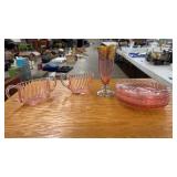 PINK DEPRESSION GLASS COLL