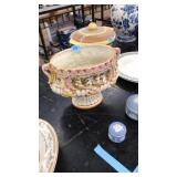 LRG FOOTED CAPODIMONTE VASE
