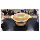 TEMP-TATION LIDDED SERVING DISH IN STAND