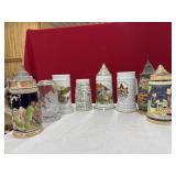 COLL OF ASST BEER STEINS