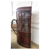 FEDERAL  STYLE MAHOGANY CORNER CABINET