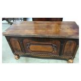 CEDAR LINED MISSION STYLE BLANKET CHEST
