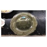 YELLOW GLASS 11" PLATTER