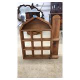 BARN SHAPED WHAT-NOT SHELF