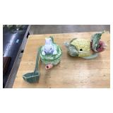 2 CABBAGEWARE BUNNY SERVING PIECES