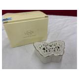 LENOX BUTTERFLY COVERED BOX NIB