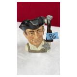 ROYAL DOULTON GUNSMITH TOBY MUG, WILLIAMSBURG COL