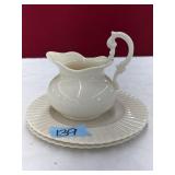 LENOX (2) DESERT PLATES & CREAM PITCHER