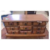 JEWELRY/MUSIC BOX W/ ASST SEWING SUPPLIES