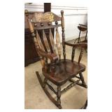 ETCHED BACK ROCKING CHAIR