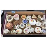 COLL OF ASST LIDDED RING DISHES