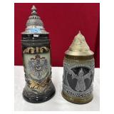2 BEER STEINS