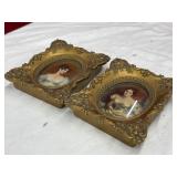 PAIR OF VINTAGE FRAMED VICTORIAN PORTRAITS