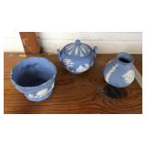 WEDGEWOOD JASPERWARE WHITE ON BLUE COLL