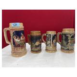 4 GERMAN MADE BEER STEIN