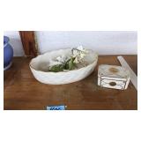 LENOX BOWL & LENOX TRINKET BOX