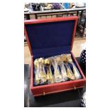 FB ROGERS GOLDEN FLATWARE SET